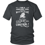 I'am A January Girl I Was Born With My Heart